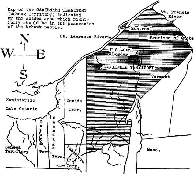 Map of Ganienkeh Territory